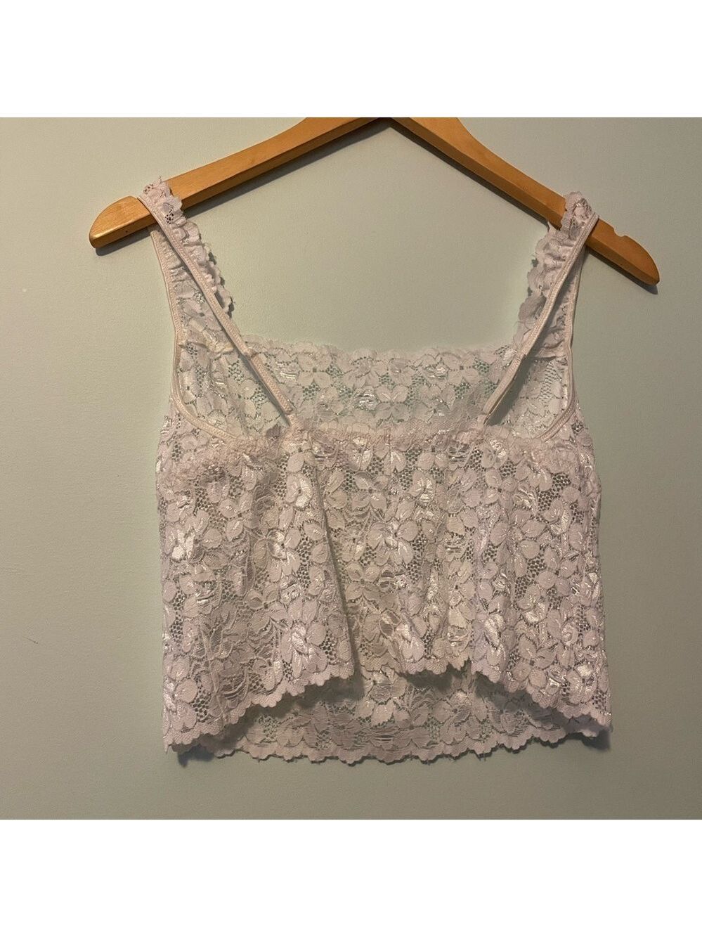 Fashion Bug White Lace Top Large - Picture 4 of 6
